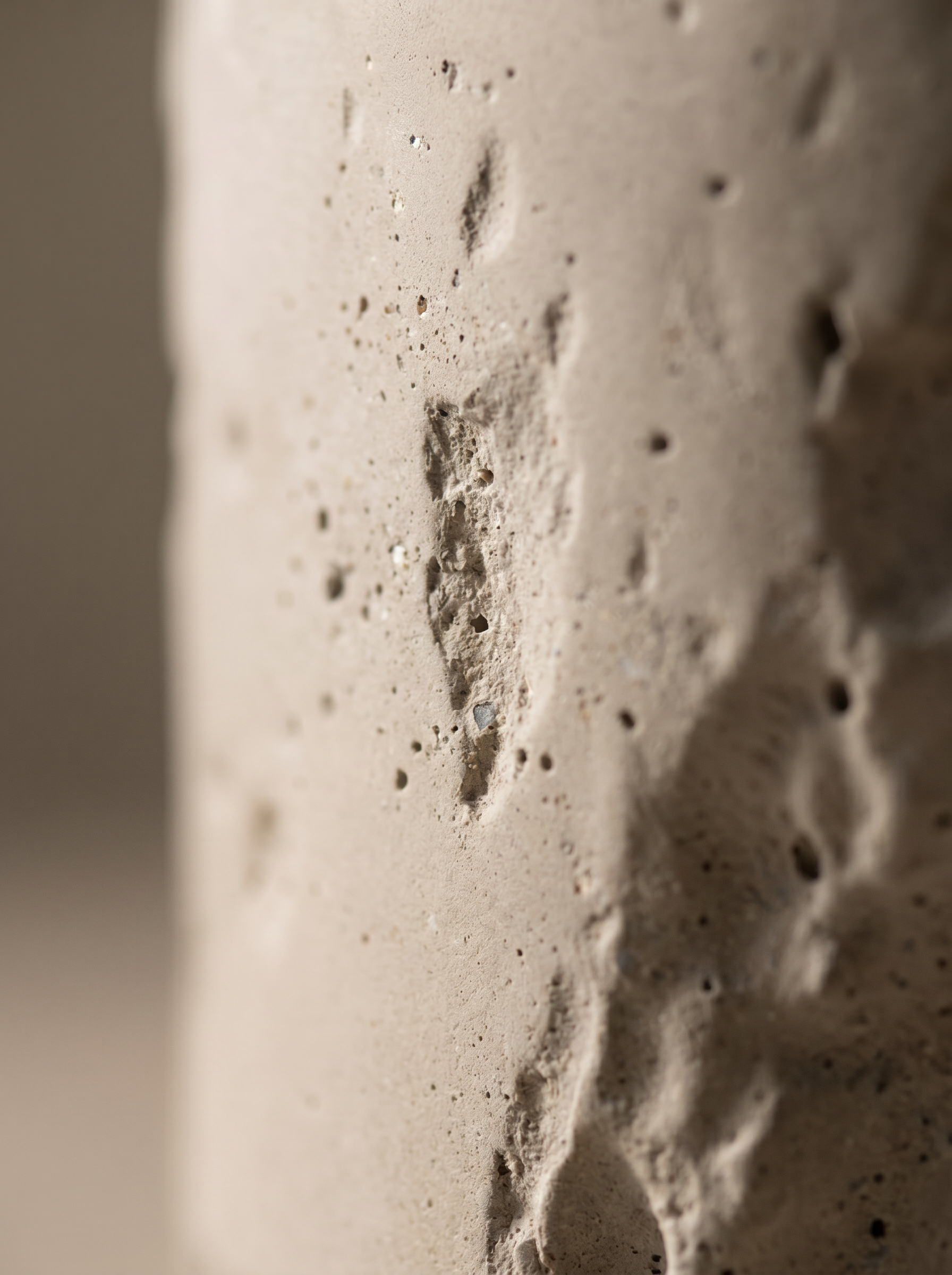 TERRAEUM Glasshouse Archive 01 concrete vessel surface texture macro detail